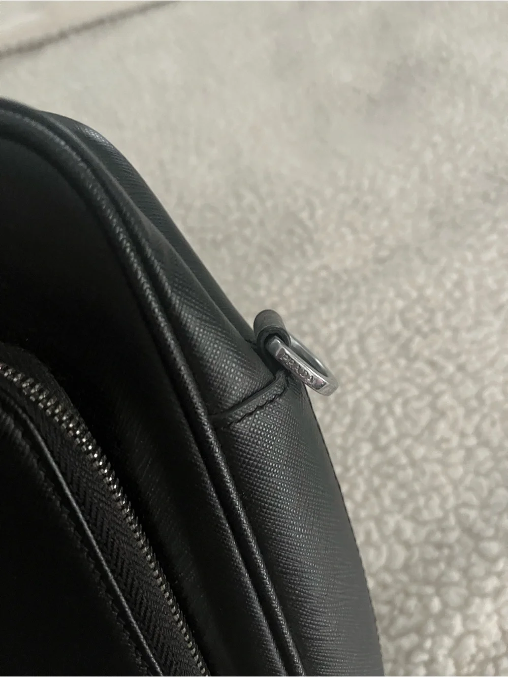 Prada Black Laptop Briefcase with Top Handles